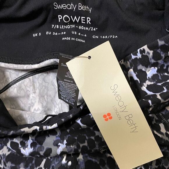 Sweaty Betty Power Workout 7/8 Grey Dapple Athletic Leggings NWT Size Small - Picture 5 of 7